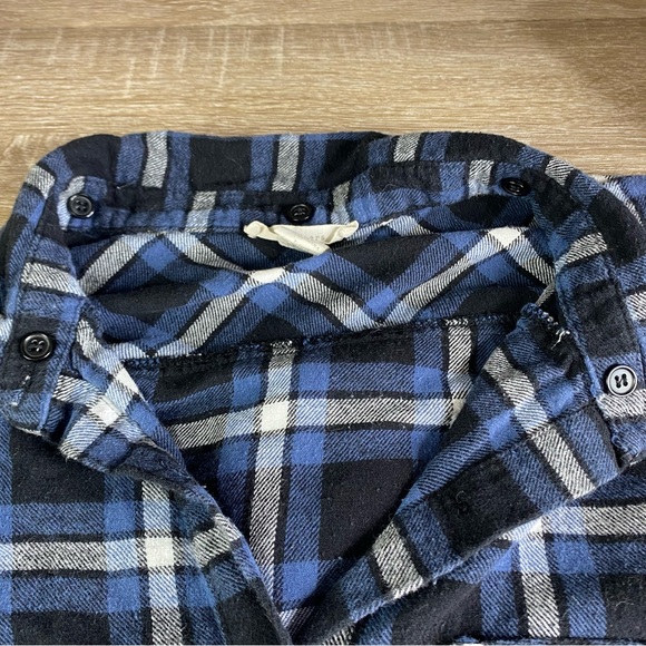Seven Sisters blue plaid button up flannel shirt - Picture 5 of 7